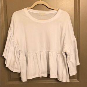 Urban Outfitters flutter sleeve tee size L